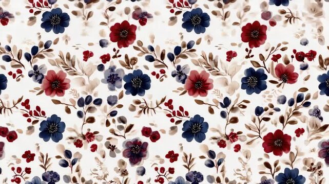 Creative process shows making floral patterns with vibrant colors in a workspace focused on textile design and crafts