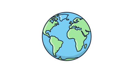 Obraz premium Globe Earth Planet World Map.