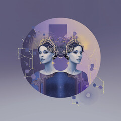 AI Geminiの双子座。星占い。星座