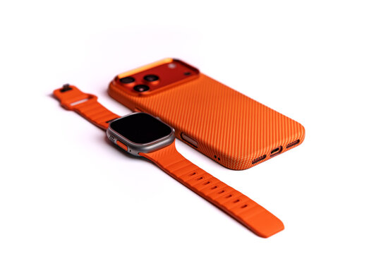 iPhone 17 Pro Max and Apple Watch Ultra 3 on a white background.
