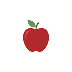 Fototapeta premium red apple vector illustration