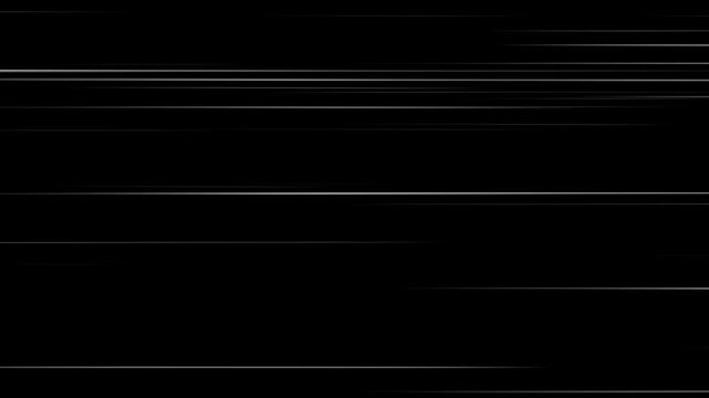 manga speed line motion backgrounds 4K video animation Anime Horizontal Speed Lines: Seamless recurring speed line background with alpha channel.
