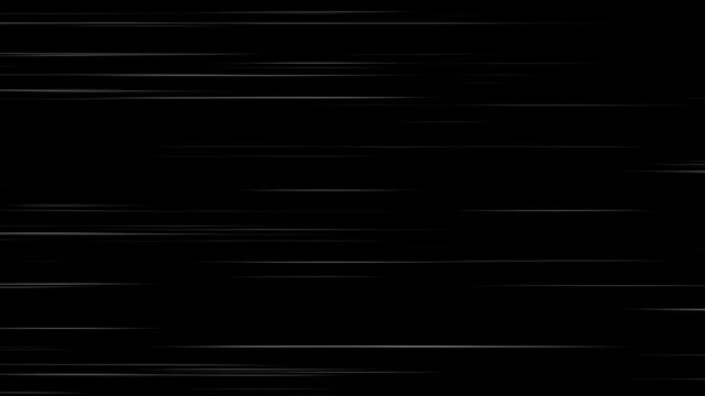 Speed line background animation in comic speed lines background texture pattern effect in cartoon concept black. Anime Horizontal Speed Lines Seamless recurring speed line background.