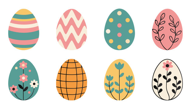 Colorful easter eggs