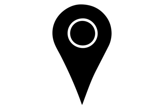 Location Pin Icon, Map Marker Symbol, GPS Navigation Sign, Place Pointer Illustration, Geo Tag Icon, Destination Marker, Flat Design Location Symbol, Travel Map Pointer, Navigation UI Icon, Vector Loc