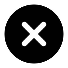 Obraz premium cross x vector icon. no wrong symbol. delete, vote sign. graphic design element set on white background no checkmark icon Cross Circle Icons. Close, Cancel, Error, or Delete Symbol Design