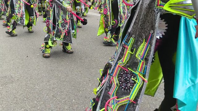 Energ&iacute;a y tradici&oacute;n en un colorido desfile de Carnaval