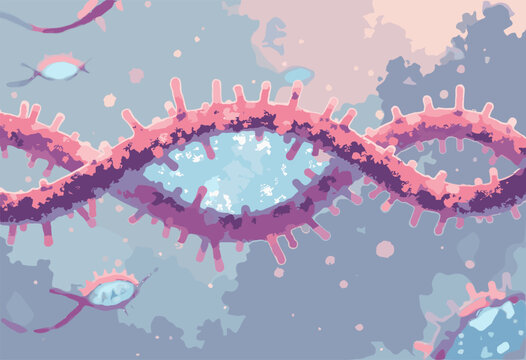 Bacillus anthracis background Boxy rodshaped bacteria arranged chain watermark Very low opacity grey