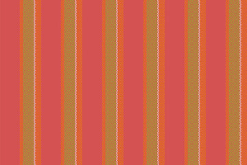 Obraz premium Messy texture background vector, plain vertical seamless pattern. Bedding textile fabric stripe lines in red and lime colors.