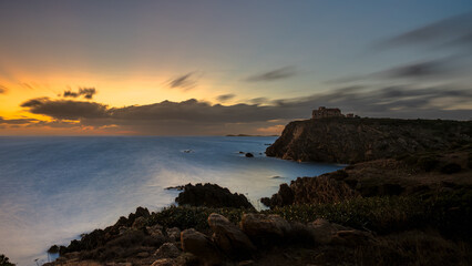 An abandoned house on the sea