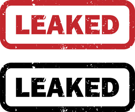 Leaked. Censorship, Media Vector Stamps Bundle. Classified Minimalistic Badges, Censored Labels, Transparent Grunge Effects. Classified Document Design. Vintage Security Seal.