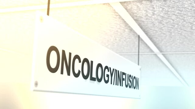 Cinematic Hospital Sign Filler Shot Series - Oncology-Infusion