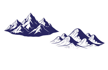 Grunge texture Mountain range landscape with snowcapped peaks and rugged terrain in a natural scenery  mountains and hills with snow and rock formations Vintage Style