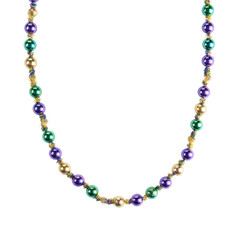 Obraz premium A Strand of Colorful Beads Including Purple, Green, and Gold on Transparent Background. High Resolution Png Cutout Element