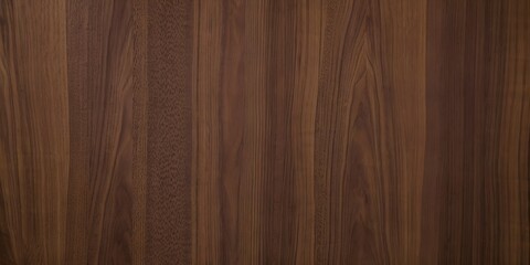 Natural dark brown walnut wood grain texture background © MD