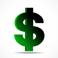 Obraz premium Symbol dollar. Usd currency symbol. Vector illustration