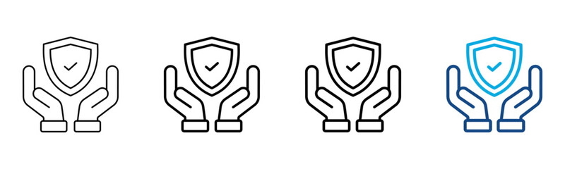 Safeness Icon Different Style Outline Collection Set Vector Illustration