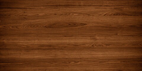 Obraz premium Dark Rich Brown Natural Walnut Wood Grain Horizontal Plank Flooring Texture Seamless Background