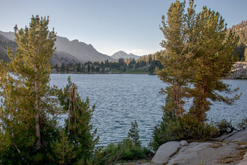 Middle Rae Lake at sunset, Kings Canyon National Park, CA