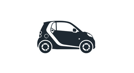Fototapeta premium Smart Car Illustration Side View.