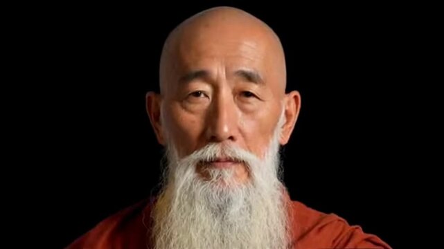 Morphing portraits of monks and spiritual elders from Buddhist, Shaolin and Orthodox traditions