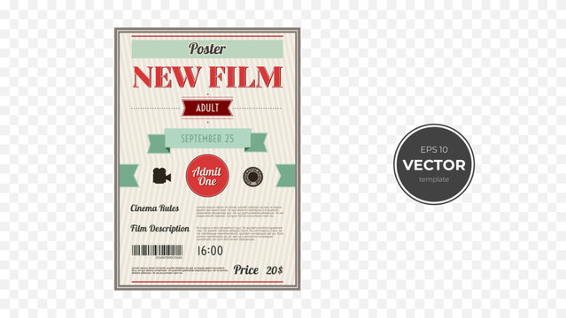 Vintage film poster design featuring an adult film theme.