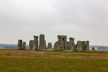 Stonehenge momument in England on a winter's day