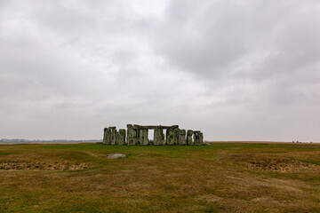 Stonehenge momument in England on a winter's day