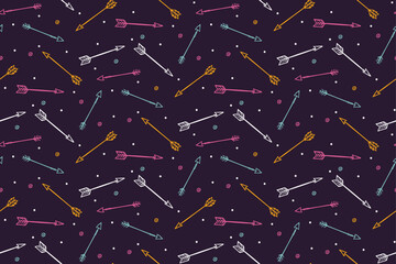Doodle Arrow Seamless Pattern