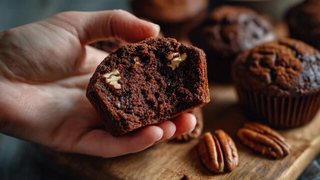 Hand-Picked Delicious Chocolate Muffin