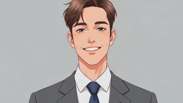 Professional Portrait: A confident and poised individual exudes success and approachability, perfect for corporate and business applications.