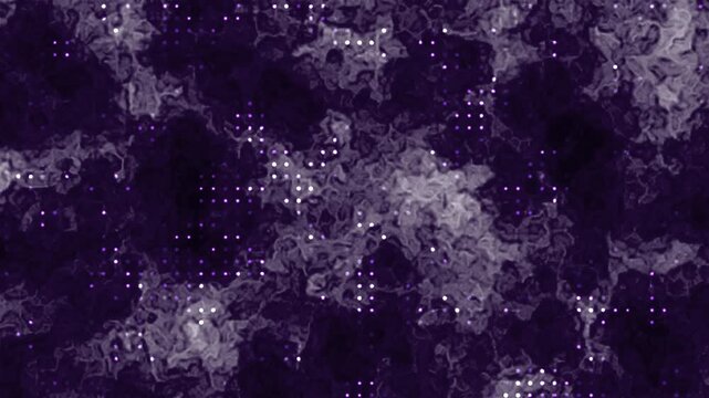 Abstract purple smoke background with layered textures and dotted grid overlay ideal for tech presentations motion graphics web headers and modern visual effects.
