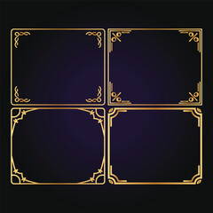 Abstract blue grunge background with vintage textured frame and empty border design