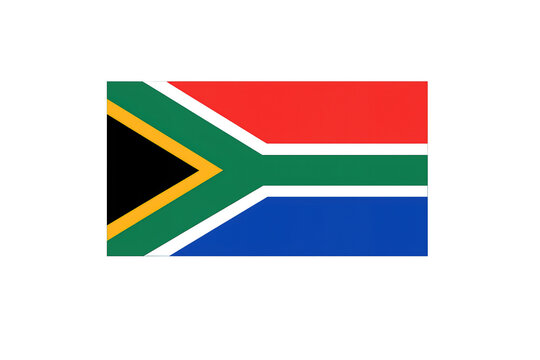 South africa national flag, a symbol representing unity, diversity, and the vibrance of the country, transparent background