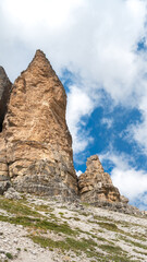 Naklejka premium Auronzo-Rifugio Lavaredo Dolomites Italy