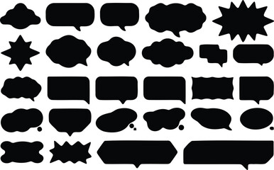 Obraz premium Speech bubble icon set Vector