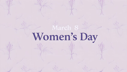 International Women's Day Lavender Theme