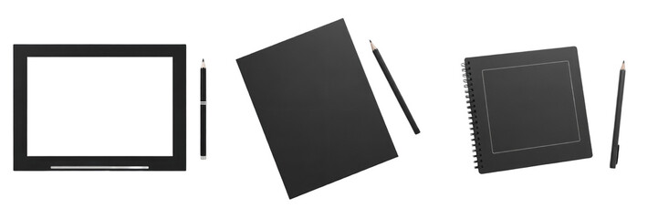 Drawing pad isolated on white background, school drawing pad, student drawing pad, sketch pad, art pad, creative pad, classroom drawing pad, primary school drawing pad, high school drawing pad, study  © Logay
