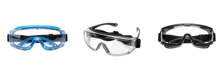 Safety goggles isolated on white background, school safety goggles, student safety goggles, lab safety goggles, classroom goggles, educational safety goggles, learning safety goggles, protective © Leogayl