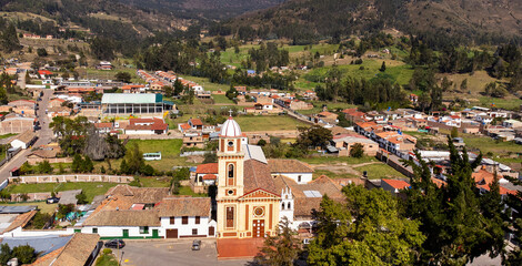 Iza, Boyaca - Colombia. April 12, 2024. The municipality is located in the Sugamuxi province, in the department of Boyaca. © Luis Echeverri Urrea