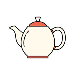 Obraz premium Stylish Modern Tea Pot for Home Kitchen Use and Beverage Serving