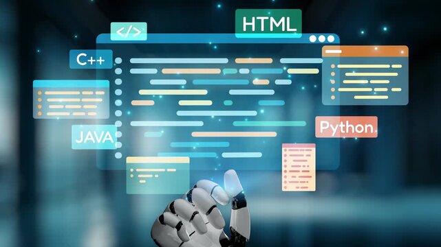 AI artificial intelligence assists software development through smart coding tools, virtual assistant debugging, and intelligent automation in digital product creation. Epoch