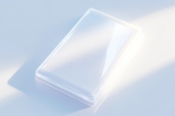 Futuristic transparent switch design element for innovative technology projects