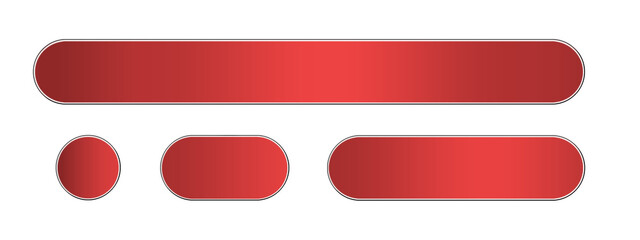 赤の金属プレートD5　セット