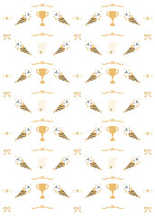 Trophy Celebration Pattern Background