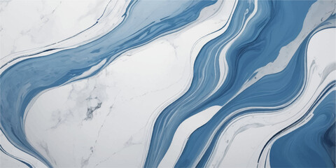 An abstract blue paint texture evokes a frozen winter landscape of icy white snow and swirling water under a cold frost-covered sky © suriyaakter