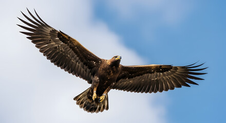 Fototapeta premium Majestic bird of prey soaring through the sky