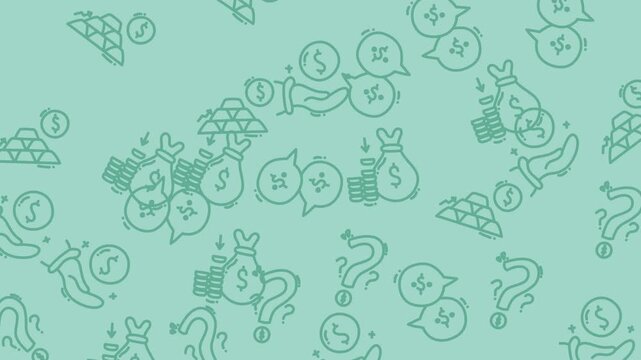 Doodle style background patterns for video presentation.
