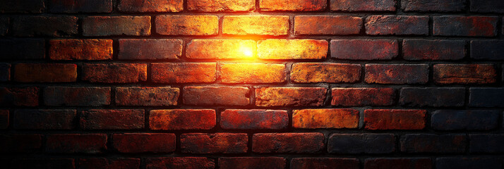 Light and shadow on the brick wall