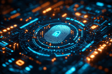 Circuit interface of the blue fingerprint lock